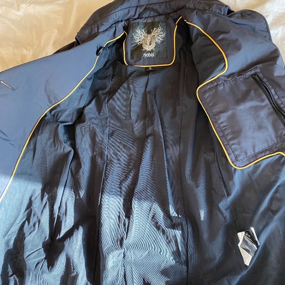 Nobis Navy Women's Small Midi Trench Coat / Jacket - Picture 8 of 10